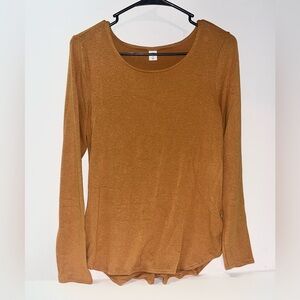 Old Navy Women's Long Sleeve Mustard Yellow Blouse